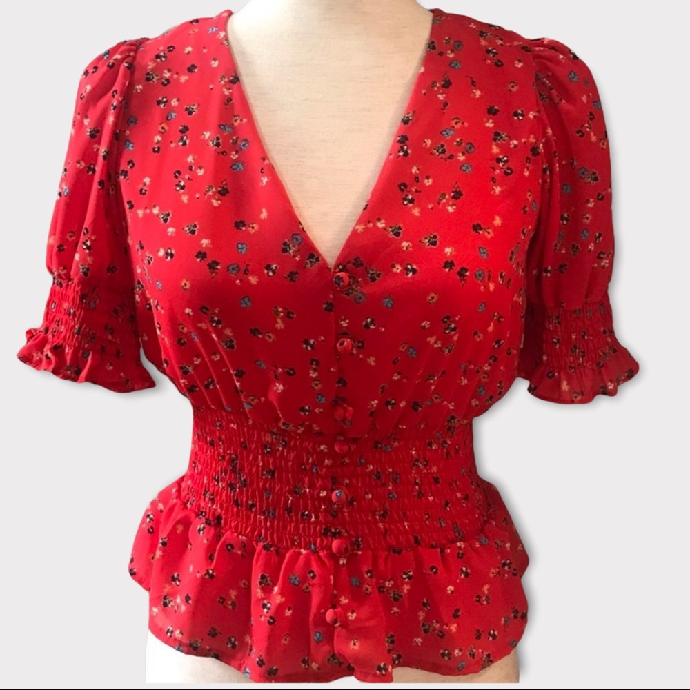 Sienna Sky floral blouse size xs